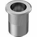 Bsc Preferred Aluminum Heavy-Duty Rivet Nut 5/16-18 Internal Thread.150-.312 Material Thickness, 10PK 94020A355